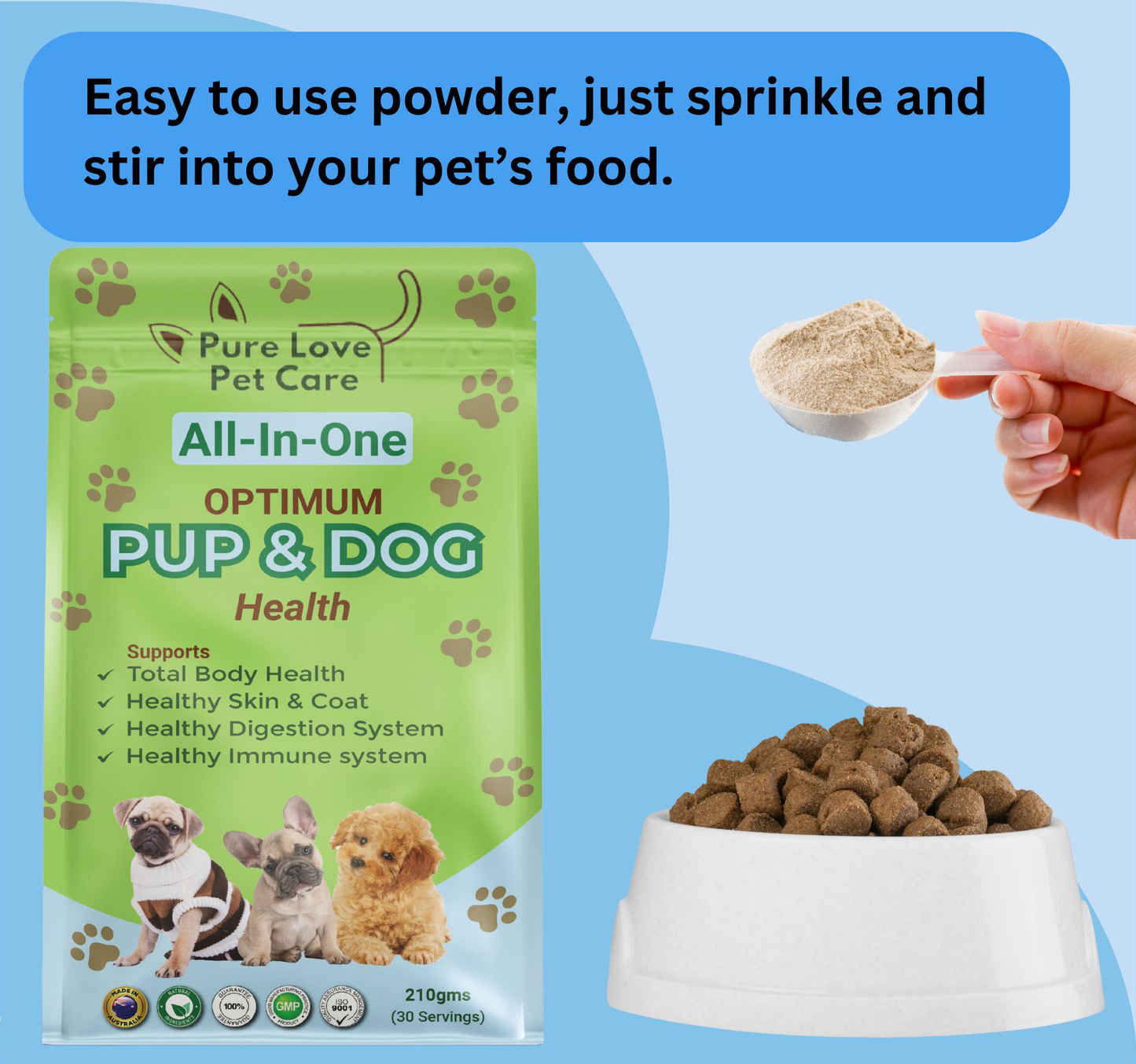 Optimum Pup and Dog Health Supplement, Immune, Joint & Gut Support