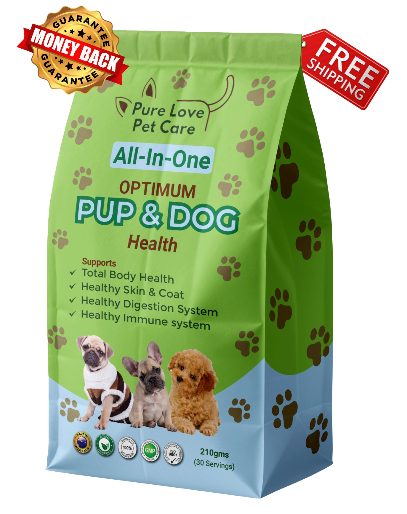 Optimum Pup and Dog Health Supplement, Immune, Joint & Gut Support